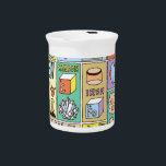 Chemistry Science Vintage Illustration Set Beverage Pitcher<br><div class="desc">Chemistry Science Banners set. Color Hand Drawn Vintage Illustrations.
Chemistry science banners with a vintage hand-drawn touch.
Chemistry Wonders: Hand-Drawn Science Illustrations in Color.
chemistry,  science,  subject,  school,  chemical,  sketch,  education,  mole,  molecule,  gas,  steam,  oxygen,  solid,  learning,  boy,  mixture,  liquid,  elements,  girl,  explosion</div>