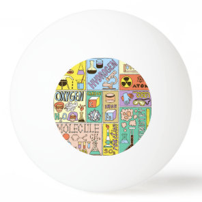 Chemistry Science Vintage Illustration Set Ping Pong Ball