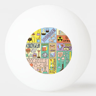Chemistry Science Vintage Illustration Set Ping Pong Ball