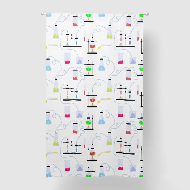 Chemistry Scientist Test Tubes Lab School Subject  Blackout Curtains (Front)
