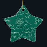 Chemistry scribbles ceramic ornament<br><div class="desc">Chemistry scribbles</div>