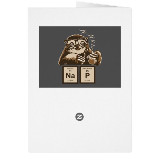 Chemistry sloth discovered nap (Back)