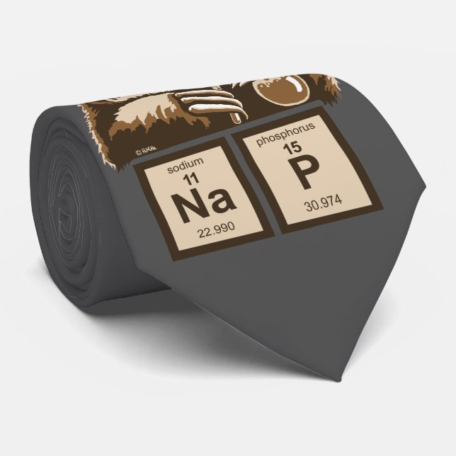 Chemistry sloth discovered nap neck tie (Rolled)