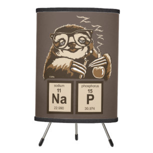 Chemistry sloth discovered nap tripod lamp