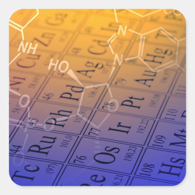 Chemistry Square Sticker (Front)