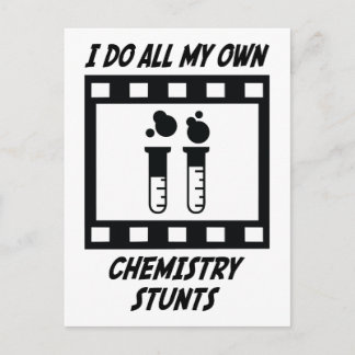 Chemistry Stunts Postcard