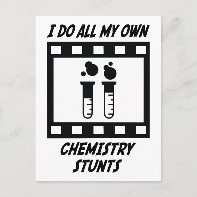 Chemistry Stunts Postcard (Front)