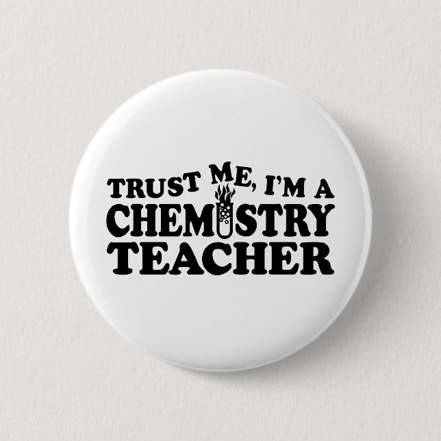 Chemistry Teacher Button (Front)