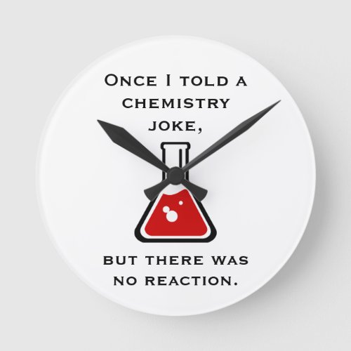 Chemistry Teacher Chemist Funny Gift Gifts Clock
