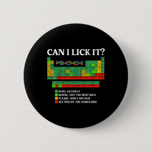 Chemistry Teacher Funny Periodic Table Stem Can I Button