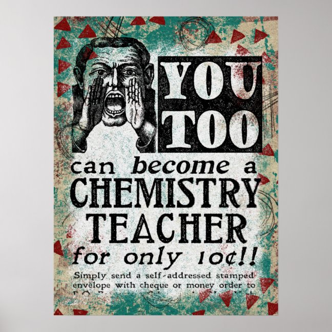 Chemistry Teacher Poster - You Can Become