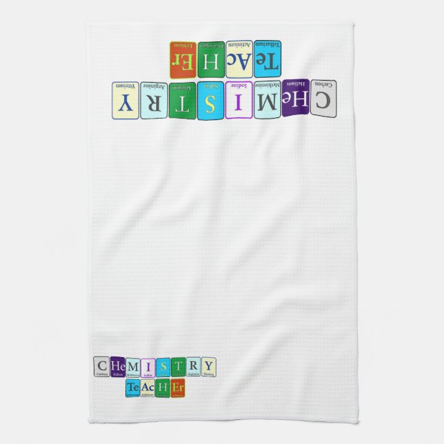 Chemistry Teacher Kitchen Towel (Vertical)