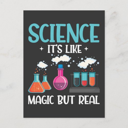 Chemistry Teacher Laboratory Test Tube Scientists Postcard