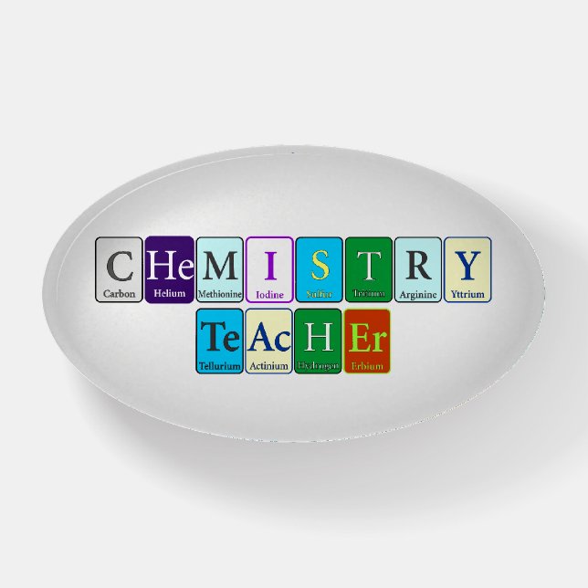 Chemistry Teacher Paperweight (Front)