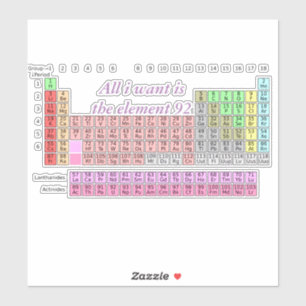Chemistry Teacher - Periodic Table Science Teacher Sticker