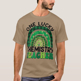 Chemistry Teacher Rainbow St Patricks Day One Luck T-Shirt
