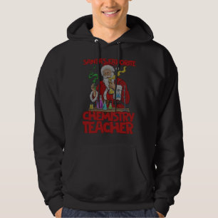 Chemistry teacher Santa Claus Lab Work Ugly Christ Hoodie