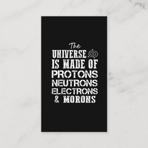 Chemistry Teacher Sarcastic Physicists Student Business Card