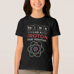 Chemistry Teacher Science Geek Gag Tri-Blend Shirt<br><div class="desc">Chemistry Teacher Science Geek Gag T-Shirt. Perfect for chemistry teachers or professors who also have a good sense of humor. Great birthday gift featuring periodic table elements pun - "Think Like A Proton. Stay Positive"</div>