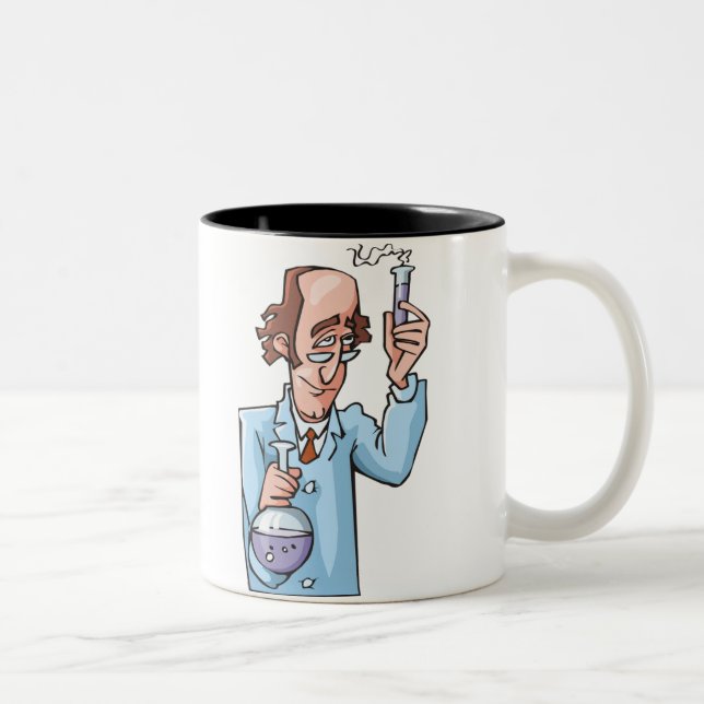 Chemistry Teacher Two-Tone Coffee Mug (Right)