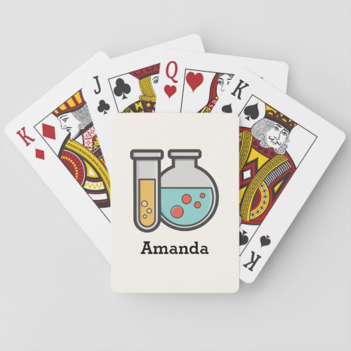 Chemistry Test Tube and Beaker Poker Cards