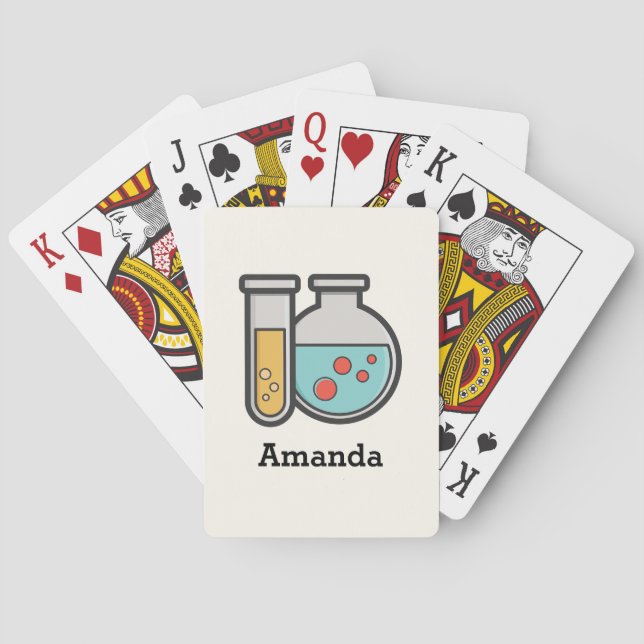 Chemistry Test Tube and Beaker Poker Cards (Back)