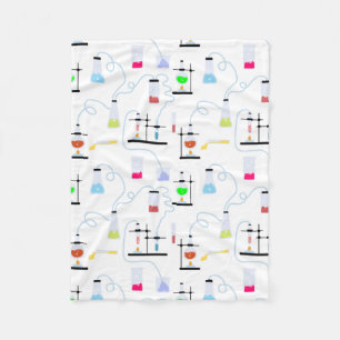 Chemistry Test Tubes Lab School Subject Fleece Blanket