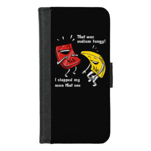 Chemistry That Was Sodium Funny Science Joke iPhone 8/7 Wallet Case