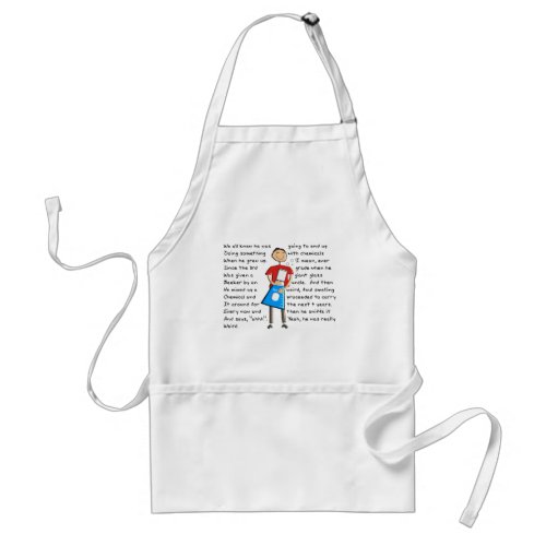 Chemistry The Giant Beeker Guy Hilarious Adult Apron