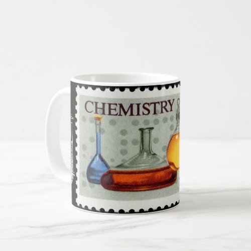 Chemistry US Stamp American Chemical Society  Coffee Mug