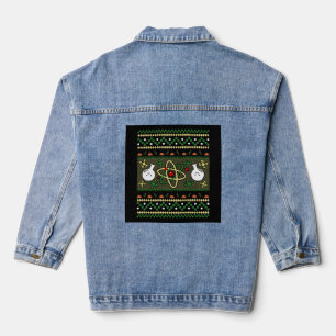 Chemistry Ugly Christmas Science Engineer Gift Denim Jacket