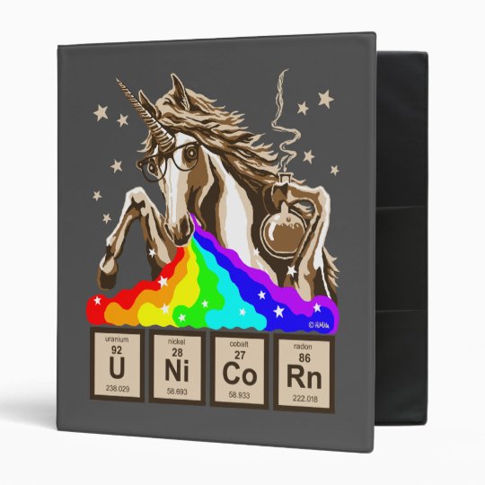 Chemistry Unicorn Vomits Rainbow Binder Chemistry Unicorn Vomits Rainbow Binder