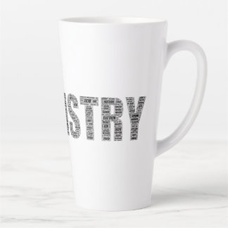 Chemistry Word Cloud Latte Mug
