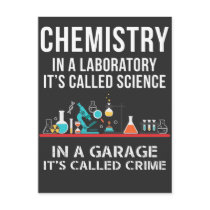Chemisty Laboratory Science Garage Crime Chemist Postcard Chemisty Laboratory Science Garage Crime Chemist Postcard