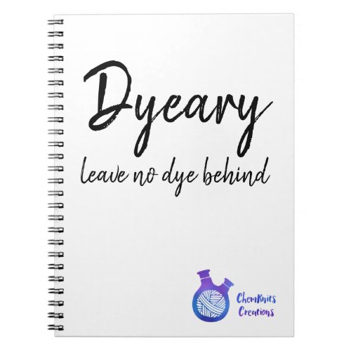 ChemKnits Dyeary Spiral Notebook with Logo