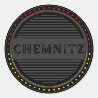 Chemnitz City Pride Emblem – German Identity Classic Round Sticker