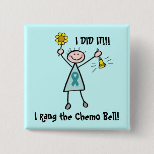Chemo Bell - Cervical Cancer Pinback Button