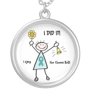 Chemo Bell - Cervical Cancer Silver Plated Necklace
