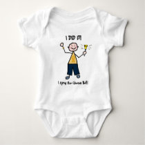 Chemo Bell - Childhood Cancer Gold Ribbon Baby Bodysuit