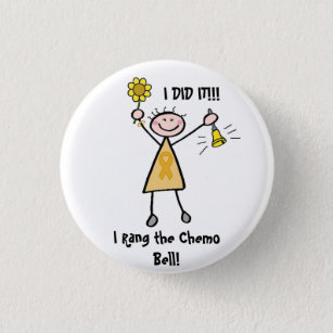 Chemo Bell - Childhood Cancer Gold Ribbon Button