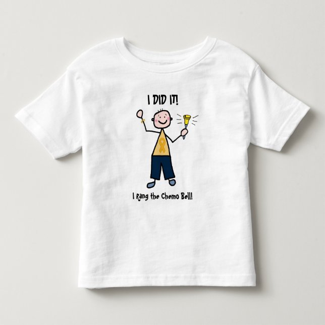 Chemo Bell - Childhood Cancer Gold Ribbon Toddler T-shirt (Front)