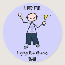 Chemo Bell - General Cancer Male Classic Round Sticker