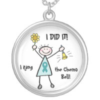 Chemo Bell - Ovarian Cancer Teal Ribbon