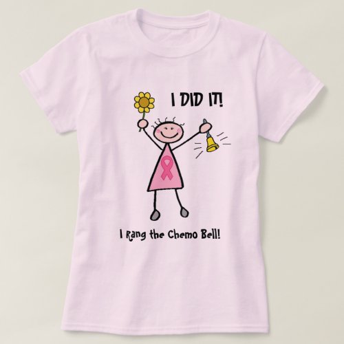 Chemo Bell _ Pink Ribbon Breast Cancer T_Shirt