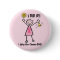Chemo Bell Pink Ribbon Button