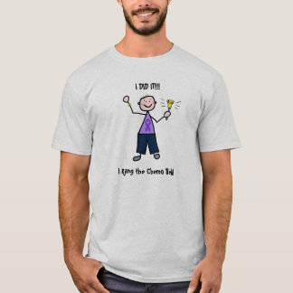 Chemo Bell - Violet Ribbon Lymphoma Man T-Shirt