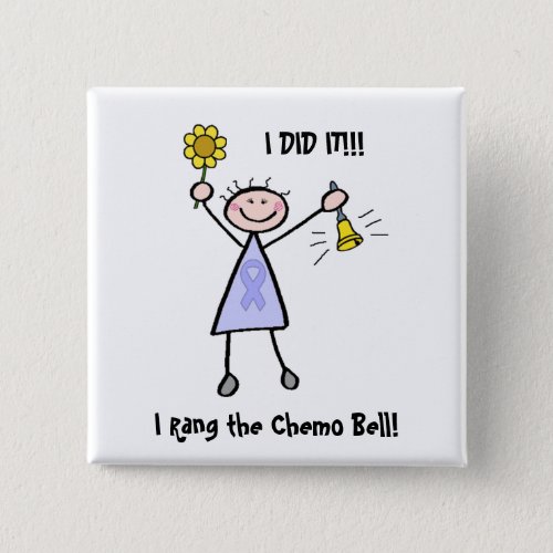 Chemo Bell _ Woman General Cancer Pinback Button