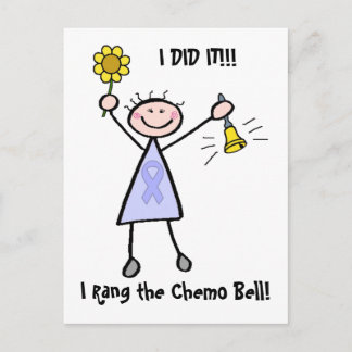 Chemo Bell - Woman General Cancer Postcard