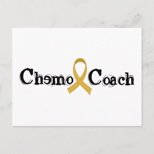 Chemo Coach _ Childhood Cancer Gold Ribbon Postcard