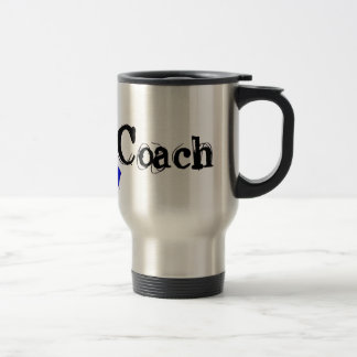 Chemo Coach - Colon Cancer Blue Ribbon Travel Mug